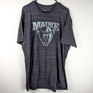 Maine Black Bears T Shirt Mens XL Gray Heather College Graphic Short Sleeve
